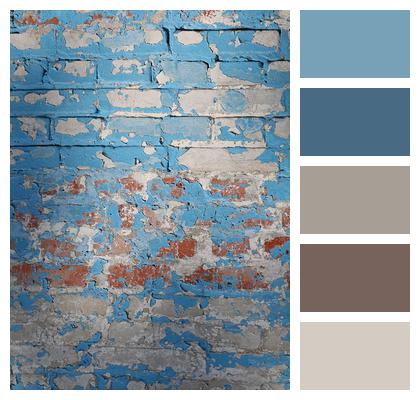 Brick Wall Background Blue Image